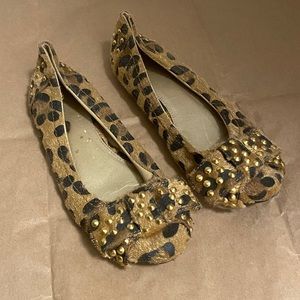Women’s Textured Cheetah Flats